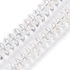 Transparent Electroplate Glass Beads Strands EGLA-N012-19B-1