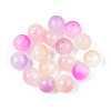 Spray Painting Imitation Jade Glass Beads GLAA-L046-8mm-03B-2