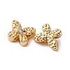 Brass Micro Pave Clear Cubic Zirconia Beads KK-Z112-46G-2