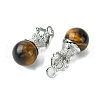 Natural Tiger Eye Pendants G-C114-04P-16-2