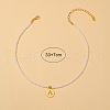 Round Plastic Pearl Beaded Necklaces FS-WG7BB5B-01-3