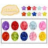 240Pcs 10 Colors Transparent Acrylic Beads MACR-YW0001-89-2