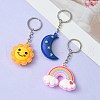 PVC Plastic Pendant Keychain KEYC-YW0001-11-3