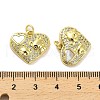 Brass Micro Pave Clear Cubic Zirconia Pendants KK-K365-04I-G-3