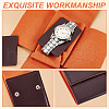 Portable PU Leather Single Watch Pouch Storage Bags ABAG-WH0048-20A-4