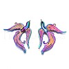 Rainbow Color Alloy Pendants PALLOY-N156-158-NR-3