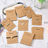 Fashewelry 120Pcs 12 Styles 12 Constellation Theme Cardboard Jewelry Display Cards AJEW-FW0001-02-6