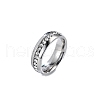 Stainless Steel Rhinestone Finger Rings PW-WG1A103-01-1