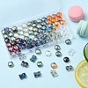 90Pcs 12 Style Electroplate Glass Beads Strands EGLA-YW0001-54-5