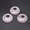 Natural Rose Quartz Pendants G-P384-A-1