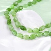 Natural Dyed Malaysia Jade Tumble Stone Nuggets Beaded Long Necklaces for Women NJEW-F340-A07-4