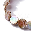Natural Drawbench Freshwater Shell Beads Strands SHEL-P015-01-3