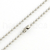304 Stainless Steel Ball Chain Necklace Making NJEW-R225-08-2