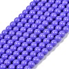 Painted Glass Bead Strands X-DGLA-S071-8mm-B41-4