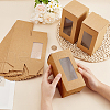 Kraft Paper Candy Boxes with PVC Clear Window CON-WH0097-07A-02B-3
