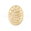 Golden Tone Wax Seal Brass Stamp Heads AJEW-U008-02G-21-2