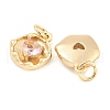 Rack Plating Brass Micro Pave Cubic Zirconia Charms KK-F089-04G-2