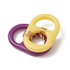 Acrylic Links Connectors with Eco-Friendly Copper Wire Pendants PALLOY-TA00242-4