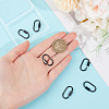 Unicraftale 6Pcs 304 Stainless Steel Screw Carabiner Lock Charms STAS-UN0059-75B-5