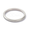 Non-Tarnish 2mm Matte Plain Dome Finger Ring for Girl Women RJEW-C012-01B-P-1
