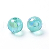 Eco-Friendly Transparent Acrylic Beads PL734-9-3