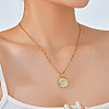 Elegant Hip-hop Style Sun Brass Pave Clear Cubic Zirconia Pendant Necklaces for Daily Wear WW1304-1-3