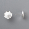 304 Stainless Steel Stud Earring Findings STAS-H410-07S-B-2
