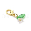 24Pcs 12 Colors Acrylic Flower Pendant Decorations HJEW-JM03088-6