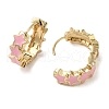 Star Real 18K Gold Plated Brass Hoop Earrings EJEW-L268-013G-04-2