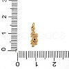 304 Stainless Steel Micro Pave Cubic Zirconia Charms STAS-D364-01G-4