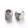 Cube Brass Spacer Beads X-KK-L129-46P-1