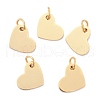 Ion Plating(IP) 304 Stainless Steel Stamping Blank Tag Charms STAS-I311-19G-2