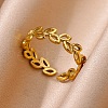 304 Stainless Steel Finger Rings for Women RJEW-U060-02G-1