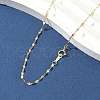 Brass Dapped Chain Necklaces for Women Men NJEW-Z068-11G-3