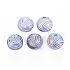Transparent Handmade Blown Glass Globe Beads GLAA-T012-35C-06-1