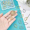 Unicraftale 20Pcs 2 Colors PVD Vacuum Plating  304 Stainless Steel Pendants STAS-UN0036-76-2