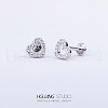 Stainless Steel Micro Pave Clear Cubic Zirconia Cartilage Earrings for Women Men WG126FA-13-1