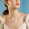 CHGCRAFT 100Pcs 2 Colors Alloy Open Back Bezel Pendants FIND-CA0008-62-7