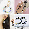 Striped Resin Beads RESI-TAG0001-01-18