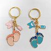 Footprint Alloy Enamel Keychain KEYC-AL0004-1