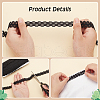 20 Yards Flat Polycotton Elastic Picot Decorative Cord OCOR-WH0090-051-4