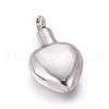 Retro 304 Stainless Steel Pendants STAS-L237-12AS-2