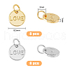 SUPERFINDINGS 16Pcs 2 Style Brass Charms KK-FH0005-34-2