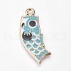 Alloy Enamel Pendants ENAM-O035-06G-B-1