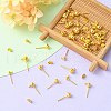 30Pcs 3 Size Iron Stud Earring Findings FIND-YW0003-94G-5