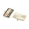 Alloy Enamel Pendants PALLOY-S185-02G-2