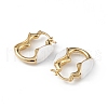 Real 18K Gold Plated Brass Hoop Earrings for Women EJEW-L234-090G-3