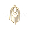 304 Stainless Steel Filigree Pendants STAS-K298-05G-1