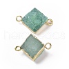 Natural Druzy Quartz Links connectors G-P396-09G-09-2