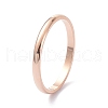 2mm Polished Plain Dome Finger Ring for Girl Women RJEW-C012-05E-RG-3